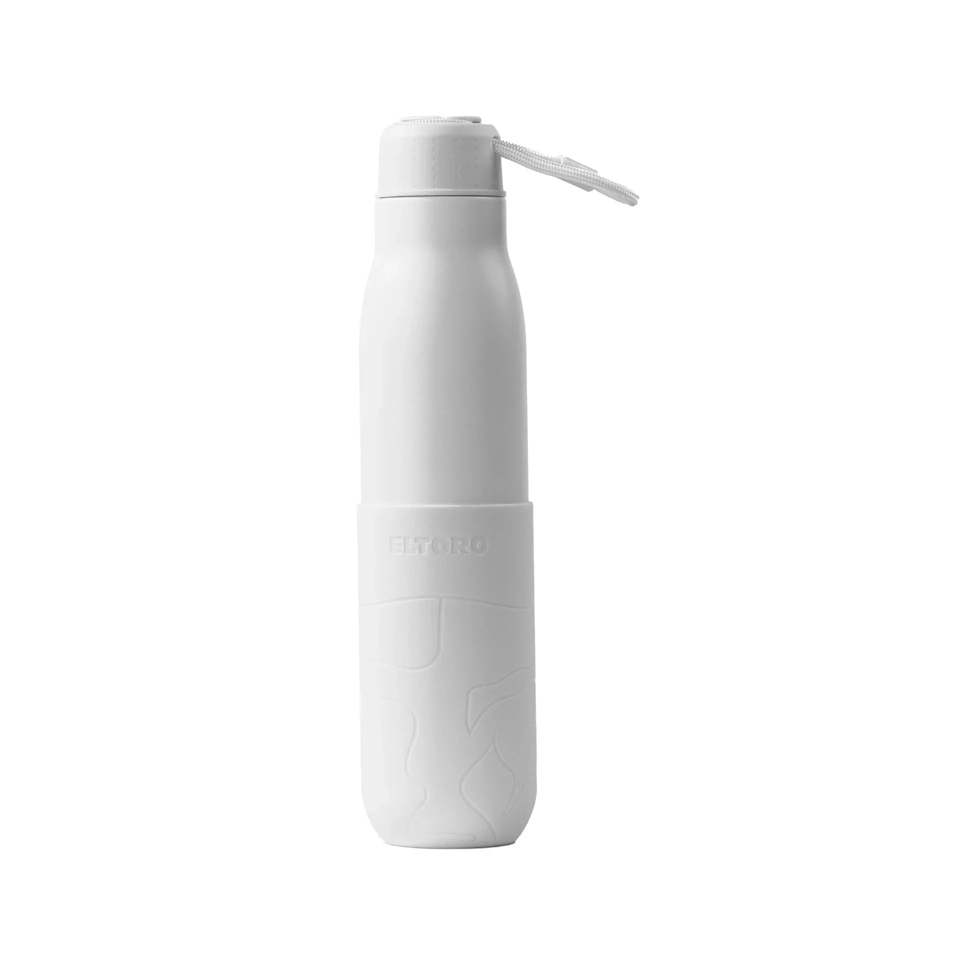Eltoro Stainless Steel Bottle 750ml White With White Sleeve - Tashqila Eltoro Stainless Steel Bottle 750ml White With White Sleeve - Tashqila